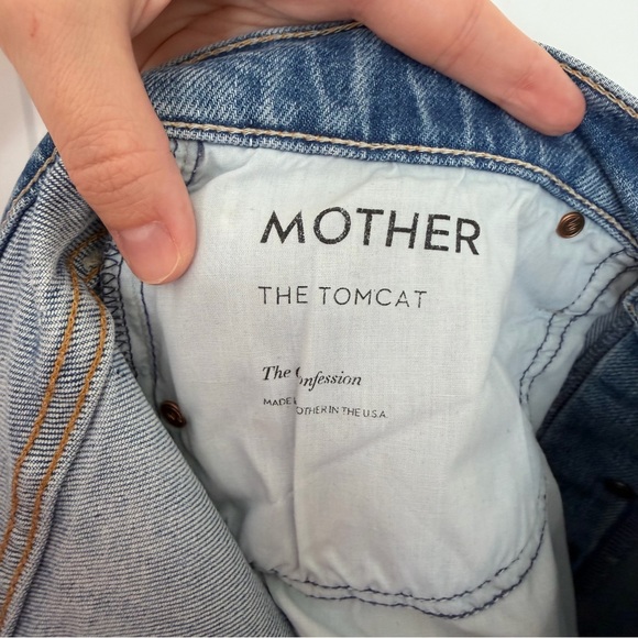 Mother Superior The Tomcat Jeans The Confession Women’s 27 Distressed Denim Blue - Picture 8 of 13